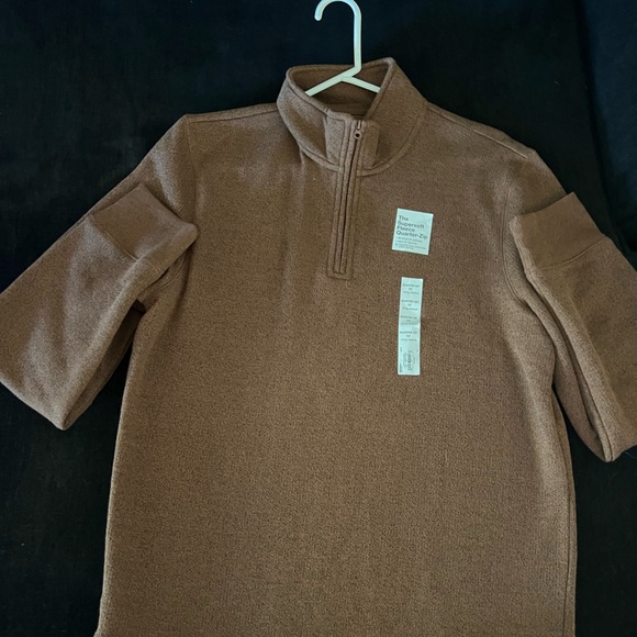 Brown fleece quarter zip up - Picture 1 of 2